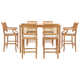 63'' Rectangular 6 - Person Bistro Set