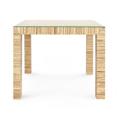 Valentina Square Glass Dining Table