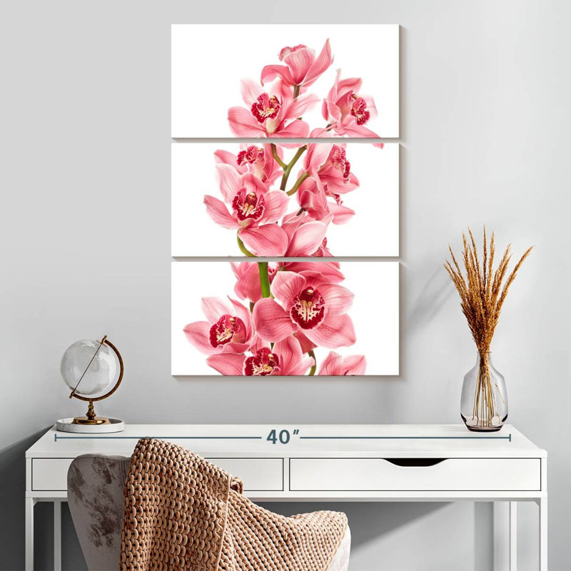 Harnek Pink Orchids, 32" H x 20" W