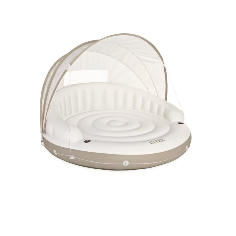 Intex Canopy Island – Inflatable Pool Island with Shade for Ultimate Comfort