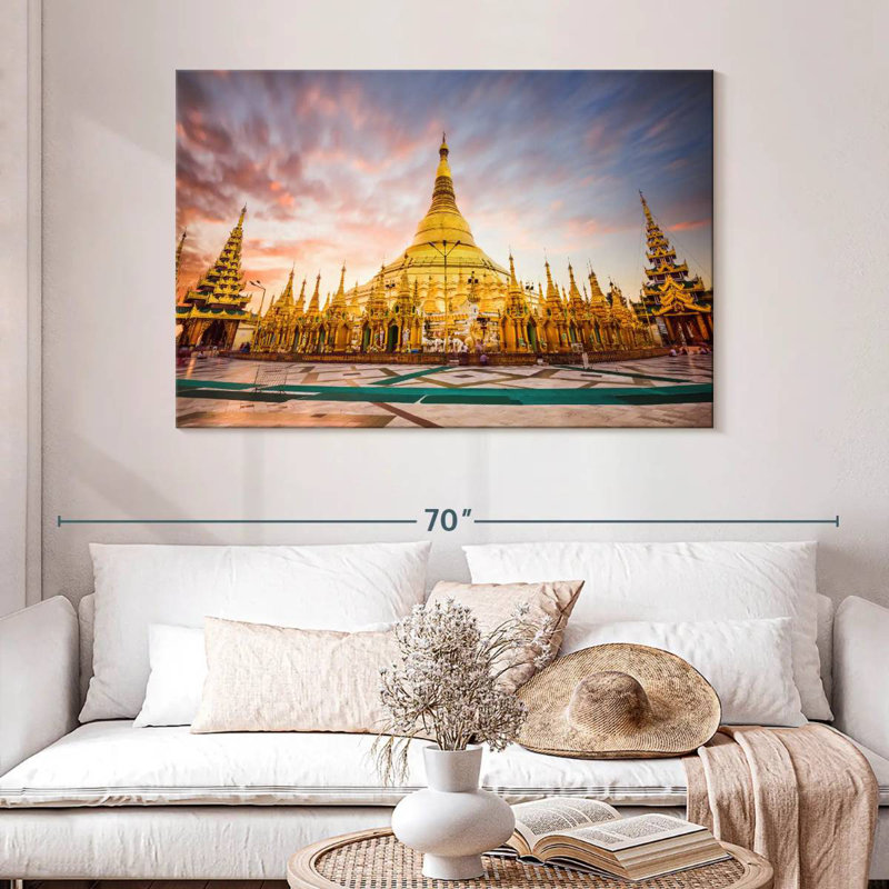 Pagode Shwedagon, Myhara, H 32 po x l 48 po