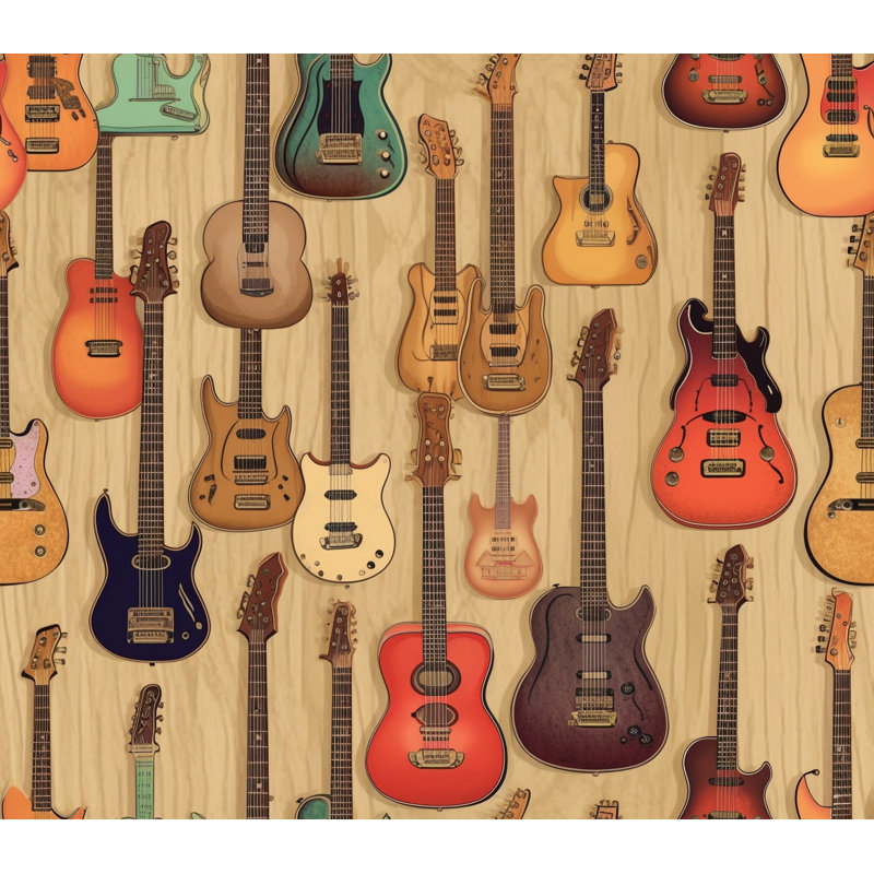 Édredon guitare, Édredon simple très long