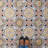 Vaudeville Octagon Deco Diglas W/Taco 7-7/8 In. X 7-7/8 In. Porcelain Floor And Wall Tile-112730142