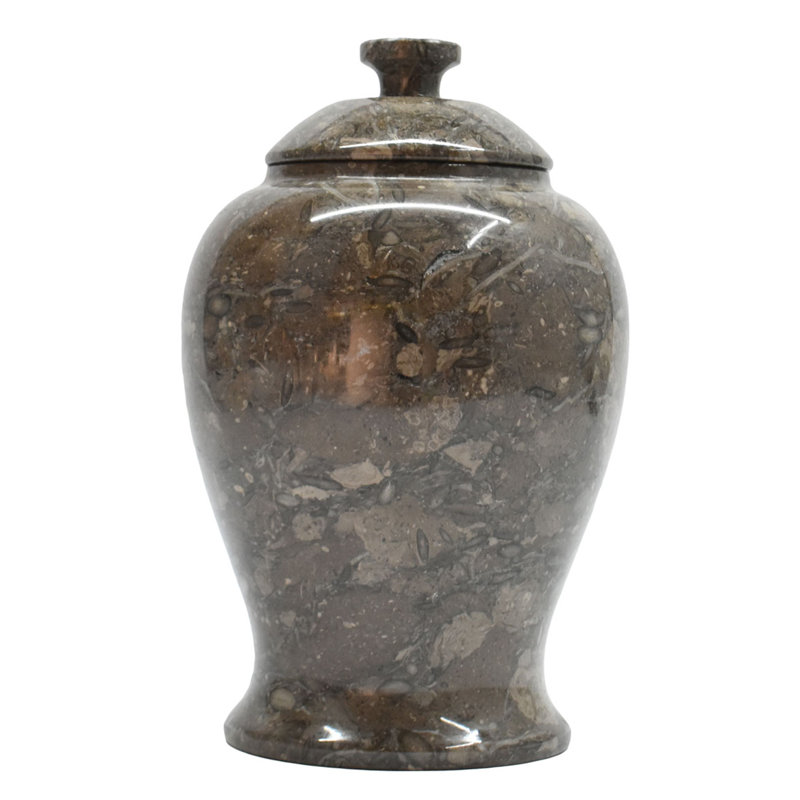 Blake-Reilly Decorative Marble Cremation Urn, Adult Size, Oceanic Gray