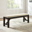 Banc en bois massif Dunblane