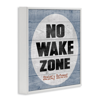 No Wake Zone Beach Planks Giclee Art by Regina Nouvel