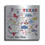  «Texas» par Farida Zaman, art mural en métal, 12 po x 12 po-288717423