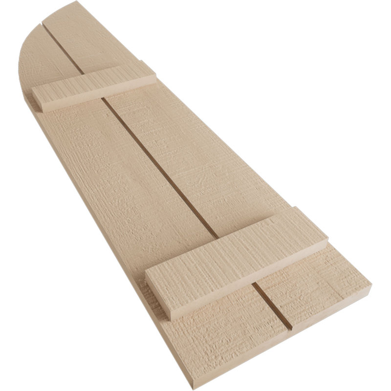 Timberthane avec planche à nouer et volets elliptiques, H 72 po x l 16,5 po, 16"