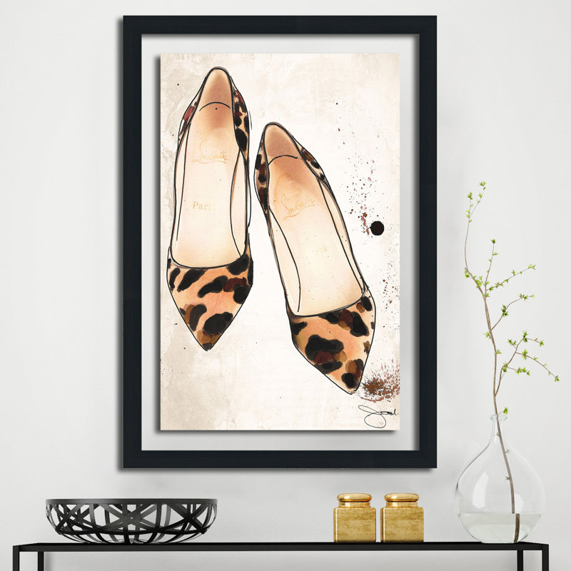 «Walk on the Wild Side», reproduction sur toile tendue, H 49,5 po x l 33,5 po x P 1 po, Cadre espresso