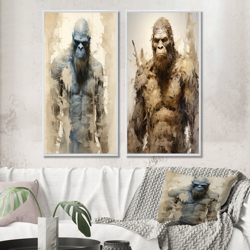 Ensemble de salon Angry Bigfoot - Bigfoot, Cadre blanc, H 28 po x l 25 po