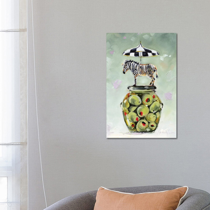 Stripes & Dots by Karen Weber - Wrapped Canvas Painting, 66.04cm H x 45.72cm W