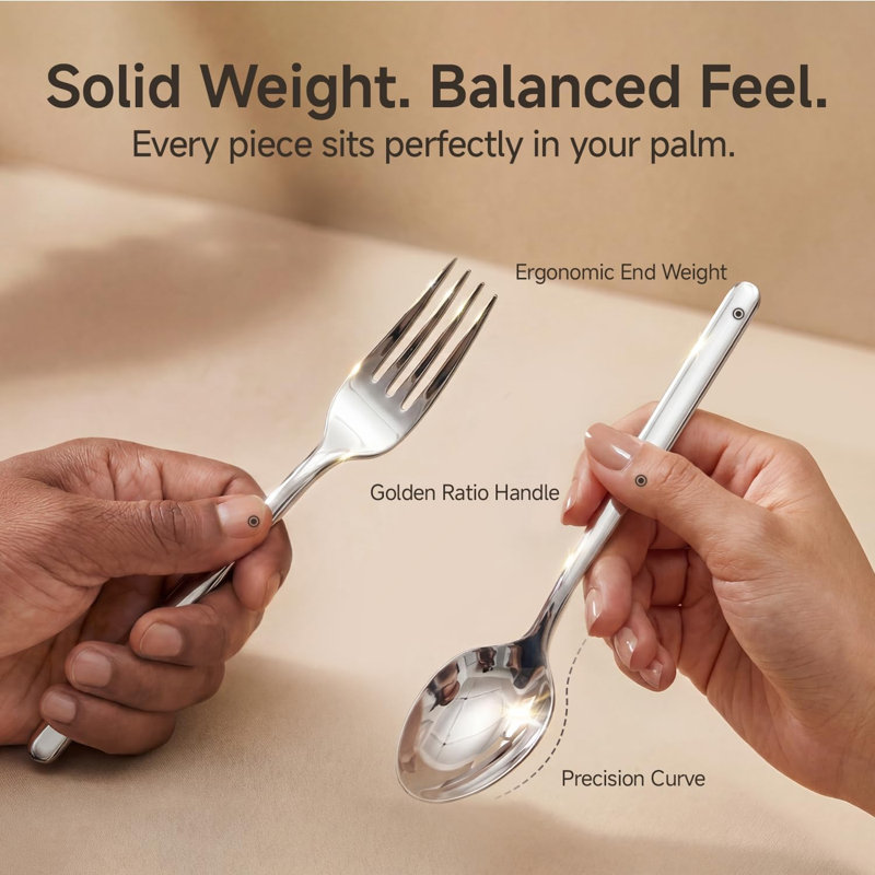 48-Piece Silverware Set With Steak Knives