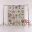 Tapis décoratif moderne multicolore à motif de fleurs beiges-1579171617