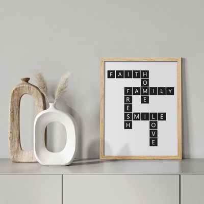 "Bureau de mots inspirant une chambre à coucher pour fille" sur papier