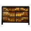 Ensemble de commode et miroir en bois massif 52 tiroirs Flanning Diamondback