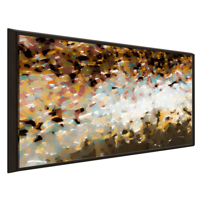 «Unifier Hope», reproduction d'art, H 39,5 po x l 63,5 po x P 2 po, Cadre flottant espresso