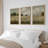 Rustic Clouds Meadow Landscape Vintage Wood Nursery Decor Framed Canvas 3 Pieces Print Wall Art-90847426-119405875