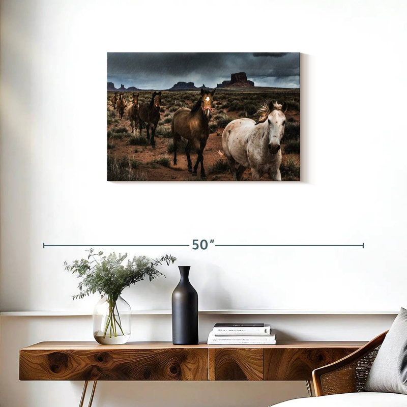 Brampt Mighty Monument Valley Horses, H 20 po x l 30 po