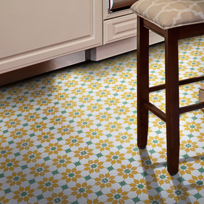 Ahfir 8" x 8" Cement Singular Wall & Floor Tile