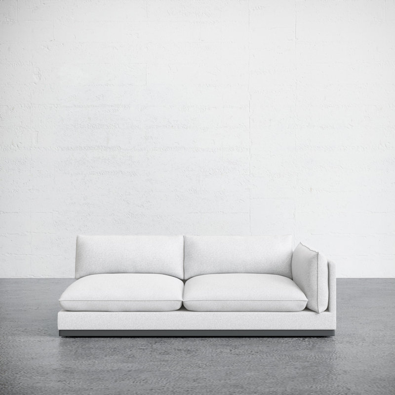 Camden Sofa, White Polyester