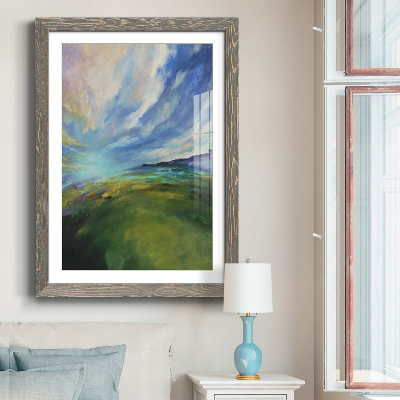 Earth Magic Ii - reproduction de cadre photo sur papier, H 37,5 po x l 27,5 po x P 1,5 po, Papier gris