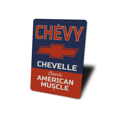 Enseigne en aluminium Chevelle American Muscle