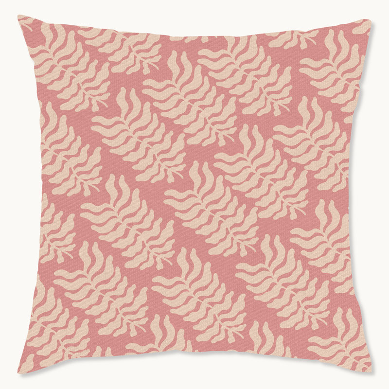 Housse de coussin floral en polyester
