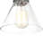 7" Polished Nickel Wall Sconce – Modern 1-Light Bathroom or Hallway Fixture with Clear Glass Cone Shade and E26 Bulb Base – LED Compatible-73321003