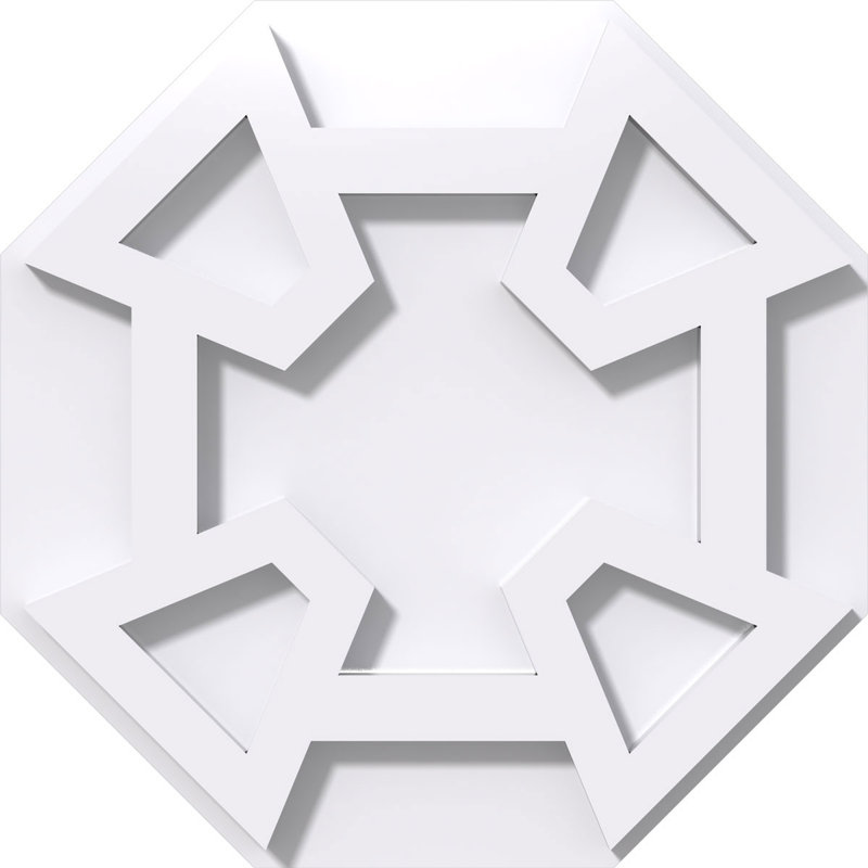Médaillon de plafond contemporain en PVC de qualité architecturale 28 po x P 1 po x P 9 3/4 po x P 1 po Logan