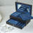 2-layer Jewelry Watch Organizer Box With Mirror