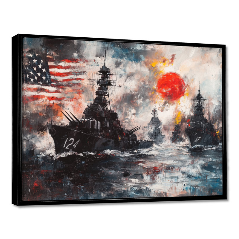 Pearl Harbor et États-Unis, Patriot Memories, H 30 po x l 40 po, Impression encadrée flottante, Noir