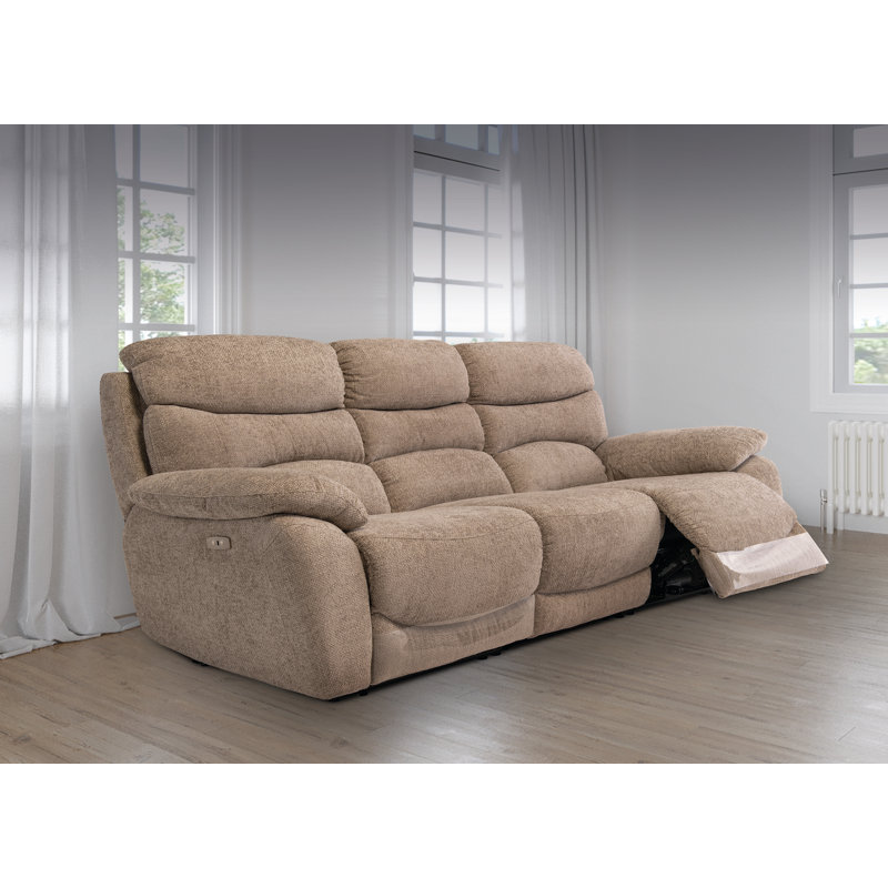 Imal 204cm Wide Wall Recliner Standard Recliner, Sand