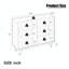 Commode double 6 tiroirs 47,30 po Dezmond