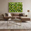 Art mural sur toile vert kiwi