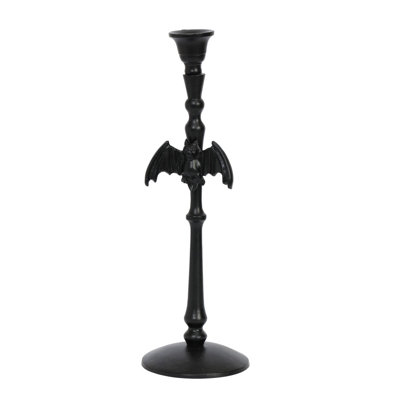 Tall Bat Taper Candle Holder