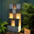 Handcrafted Outdoor Weather Resistant Rock Fountain with Lights