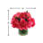 Peony Arrangement in Glass Vase with Grass-244290964
