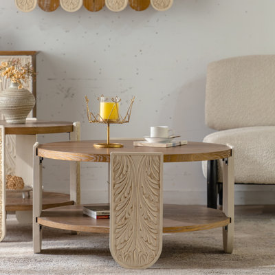 Table de chevet en bois avec rangement double couche pour balcon ou chambre à coucher, cadre de bout rétro et petit rangement pour café moderne, salon de style Palace
