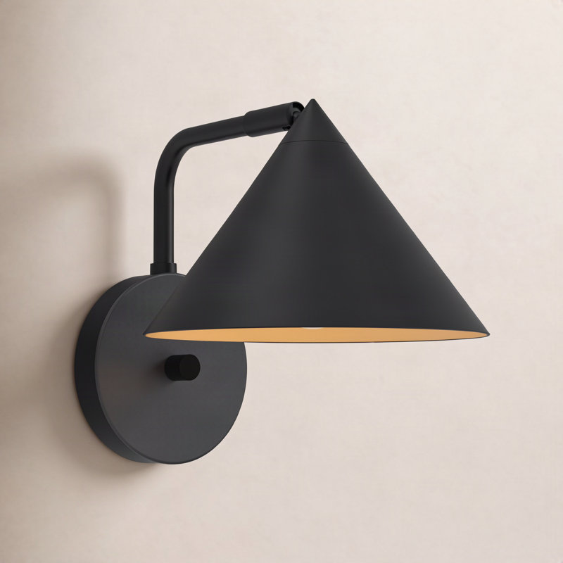 Ireland Armed Sconce, Matte Black