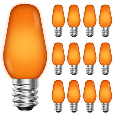 0.5 Watt, C7 LED, Non-Dimmable Light Bulb, Base