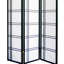 70" 3 Screen "" With Black Finish, Pine Construction, Adds Chic Appeal To Any Room, Foldable For Space Saving Tall Dividing Screen, Painted, Wood, Improves Room Aesthetics, Efficiency