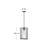 Pax Satin Black 1 -Bulb 15.25" H Outdoor Pendant