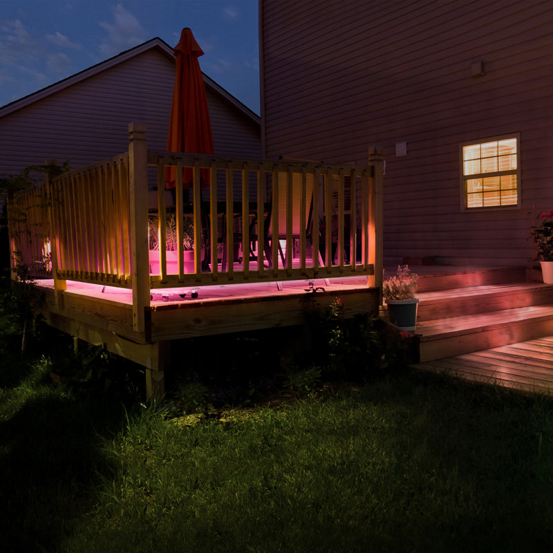33ft Multicolor/Multi-White Indoor/Outdoor LED Light Strip, Waterproof