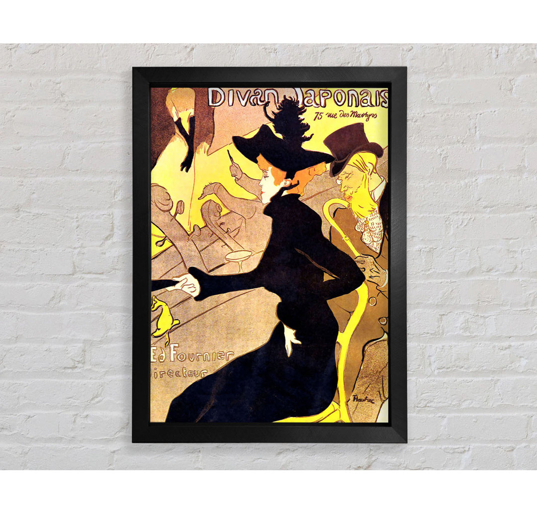 Diva Japonais von Henri De Toulouse-Lautrec - Einzelne Bilderrahmen Kunstdrucke