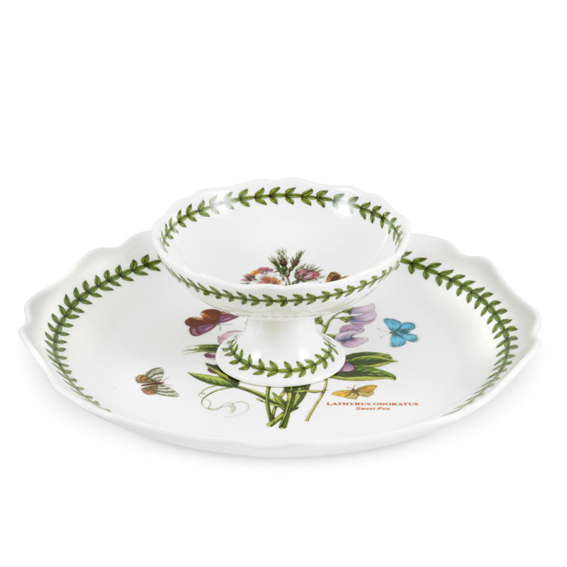 Portmeirion Botanic Garden Chip & Dip 2-Pc 11"