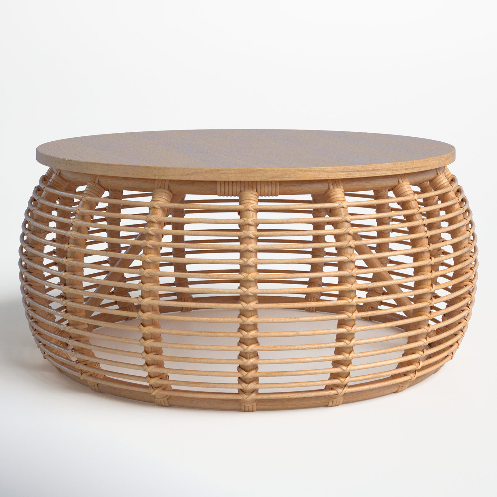 Joss & Main Rory Drum Coffee Table & Reviews | Joss & Main