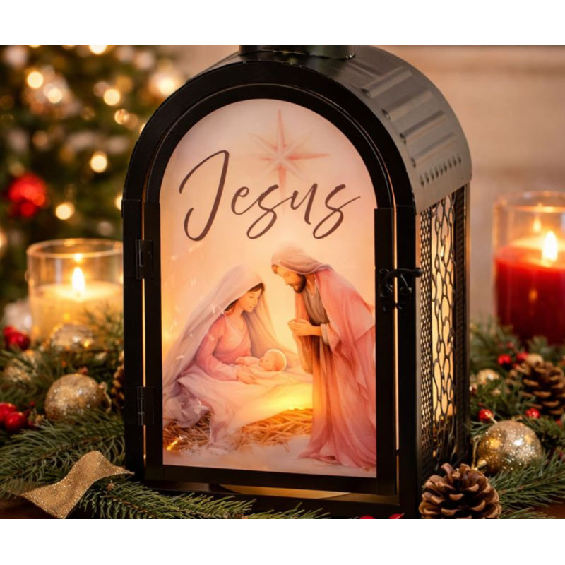 Lantern Holy Family Shadow Of The 16.5"H
