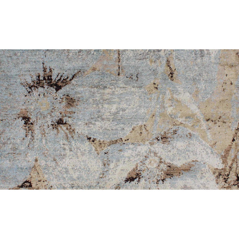 Geometric Hand Knotted 154cm X 215cm Area Rug
