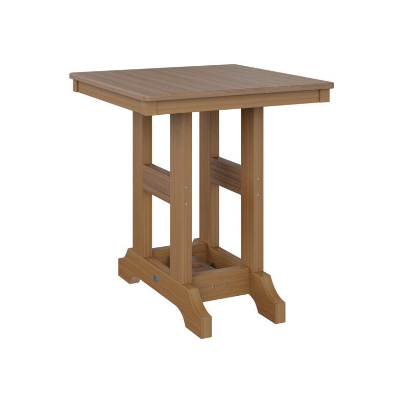 Garden Classic Outdoor Square Dining Table, Kiwi Green, Seafoam