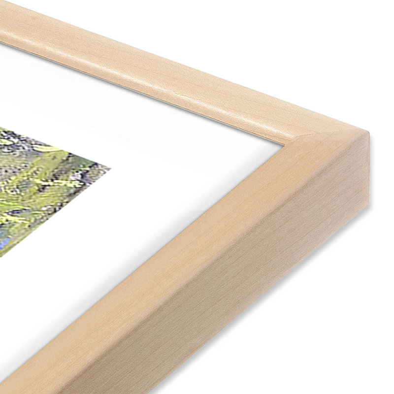 «Game of Shadows» encadré sur papier par Carol Strock Wasson, Érable brut, H 13 po x l 17 po x P 1,25 po